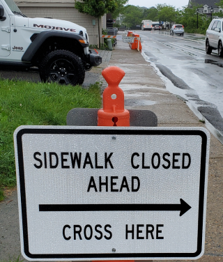 sidewalk closure